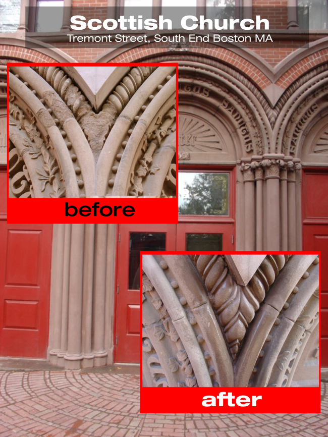 Scottish Church Tremont St Boston MA Repair Photos